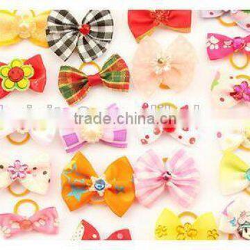 CY197 Handmade Pet Grooming Accessories Products Dog Bow Hair Little Flower Bows For Dogs Charms Gift photo-6