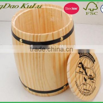 Blue Mountain Coffee packing mini wooden barrel,wooden coffee barrel