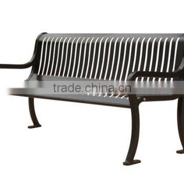 High Loading Capacity Fixed Outdoor Cast Iron Bench photo-4