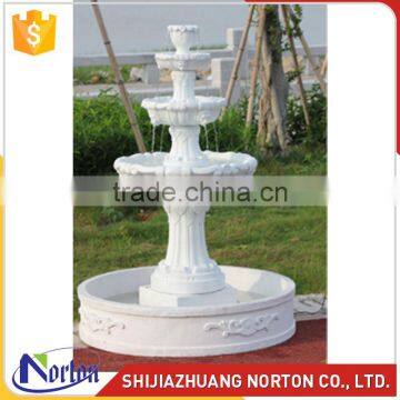 Antique marble three layers lion head fountain for decoration NTMF-004LI