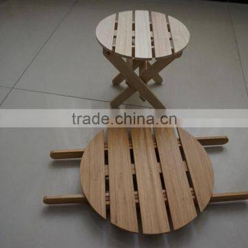 Wooden bench folding stool