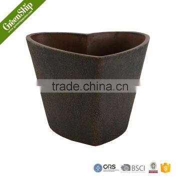 Biodegradable Outdoor Heart Shaped Flower Pot