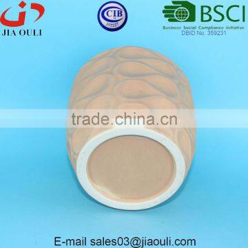 Wave Patterned Ceramic Succulent Pot Matte Flower Pot photo-5