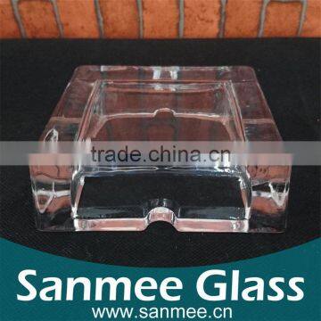 Hot Sale Clear Square Glass Ashtray Whole Custom Cigar Ashtray photo-2