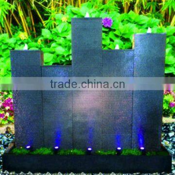 Foshan Manufacturer Custom waterfall LED lighting Garden outdoor water fountain