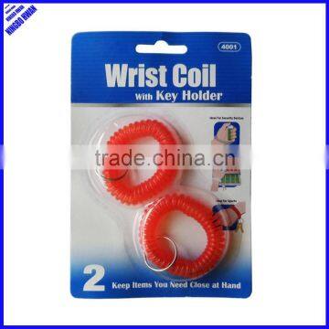 Cheap round colored plastic flexible spiral wrist coil