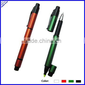 644199 multi functional highlighter pen double sided ball pen