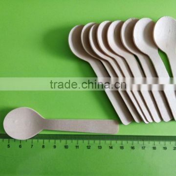 disposable wooden spoons for ice cream,110mm ice spoon