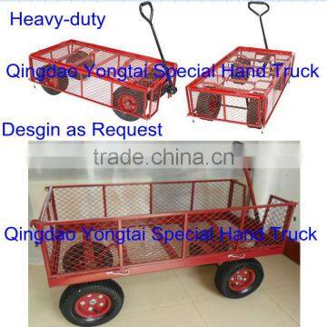 Steel Mesh Garden Wagon Cart