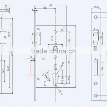 Classic Model and Competitive Security Miotise Lock Body 55x72 photo-2