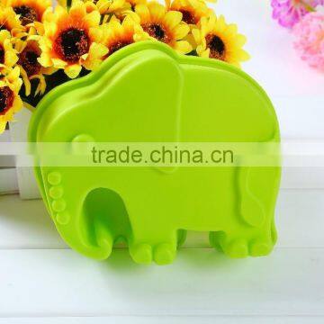 Elephant shape Muffin Sweet Candy Jelly fondant Cake chocolate Mold Silicone tool