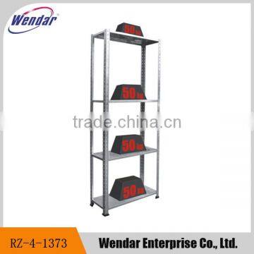 Light Duty Galvanized 4-Tier Steel Storage Shelving /Warehouse Rack And Shelf