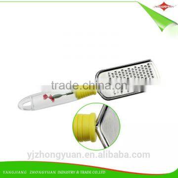ZY-A20273 Stainless Steel Coconut Ginger Grater With Hollow PS+ABS Handle photo-3