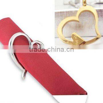Heart Shape Napkin Cloth Clip