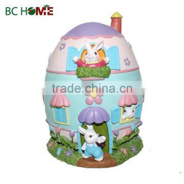 Polyresin Easter egg Easter rabbit Money Banks home decoration