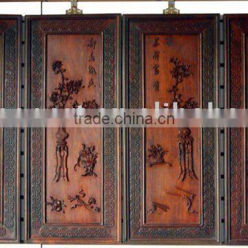 wooden carving handicraft