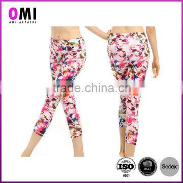 Retails high waist leggings black leggings customized made service sublimation printed 92 polyester 8 spandex leggings