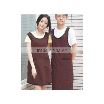 fast food restaurant uniform Solid Cotton 20176 Plain Work Apron