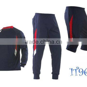 2013 Training suits sportsuits soccer tacksuits jacket 3/4 knee pants