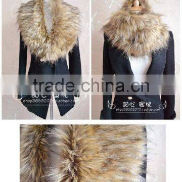 winter top sale and fashion warm lady faux fur decorative fake collar scarf