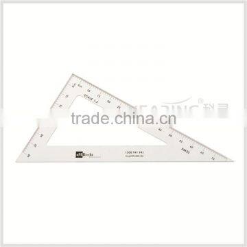 Kearing OEM plastic set square scales / sew scale ruler 1: 3,plastic transparent triangle scale ruler # DM20