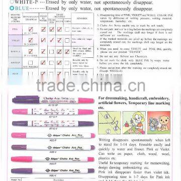 JAPAN ADGER CHAKO ACE SERIES AUTO DISAPPEARS GARMENT MARKER PEN photo-3