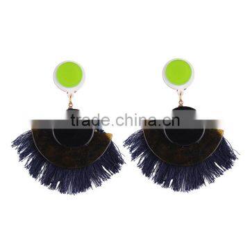 Bohemian Jewelry Arcylic With Tassel Drop Earrings photo-5