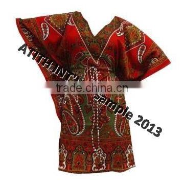 100% Viscose Print Long VNeck Poncho