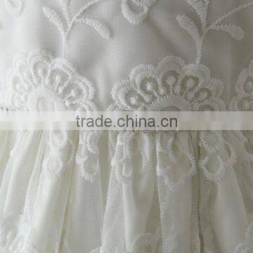 New Arrival Summer Baby Clothes White Embroidery Flower Lovely Lace Net 0-2 Years Old Party Dress Baby First Communion Dresses photo-4