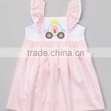 Latest Summer Kids Clothes Children Cartoon Embroidery Sleeveless Dress Baby Girls Dresses photo-1