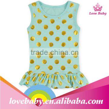 2015 Wholesale Sleeveless Top With Ruffle for Child photo-3