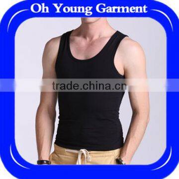 100% cotton blank vest cheap custom plain black men vest fitness wearing tactical vest