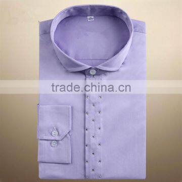 2015 100%cotton Latest Wholesale Mens Dress Shirts photo-3
