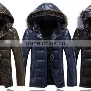 2016 Men Slim fit folding duck down jacket with light weight