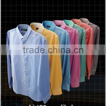 Dark Color Long Sleeve Mans Shirts Oxford Shirts photo-5