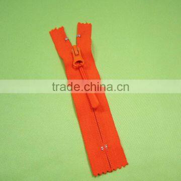 Free Sample Close Ended Auto Lock Coil Nylon Zipper With Head to Head Sliders photo-4