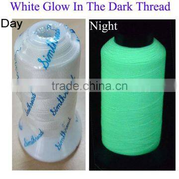 150D/2 Glow in the Dark 100% Polyester Embroidery Thread, Glow in the Dark Yarn photo-3