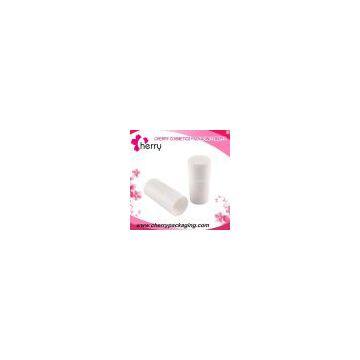 Cylinder shaped white plastic nail polish cap