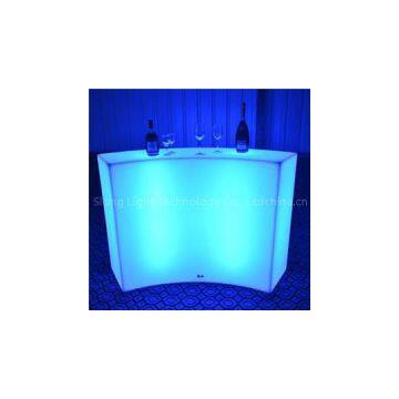 Luminous Curved Shape LED Bar Counter