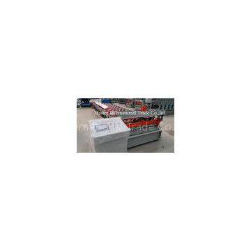 Colored IBR Roofing Sheet Roll Forming Machine With PLC Control 10 - 15m / min