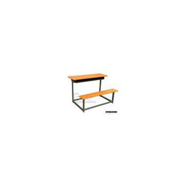 student desk and chair,classroom furniture,double desk and chair,school furniture