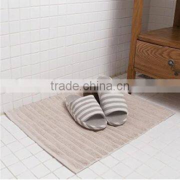 100% cotton jacquard woven logo cheap towel bath mats