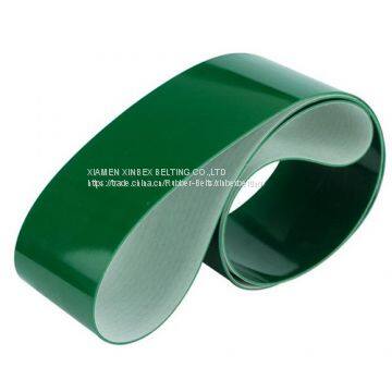 2mm Ply Green Conveyor Belt Smooth PVC Top Fabric Rough Bottom PB-G20 photo-4