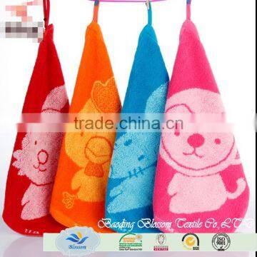 China factory hot sales cartoon jacquard 100% cotton hand towel