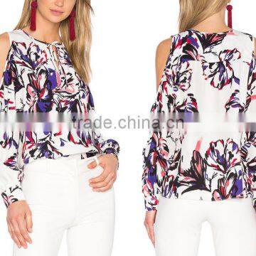 B22622A Europe Ladies Fashion Printting Strapless T-shirt Blouse