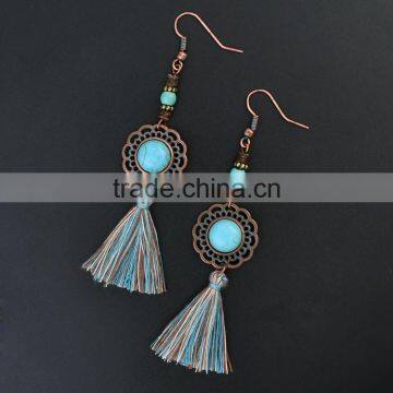 XP-TE-2149 Bead Woman Design Morocco Tassel Earring photo-4