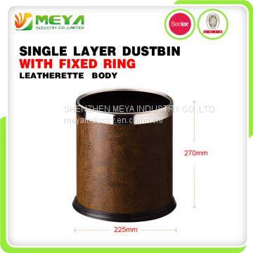 Recycle Metal Indoor Rubbish Garbage Waste Bin Trash Can With Fixed Rings photo-4