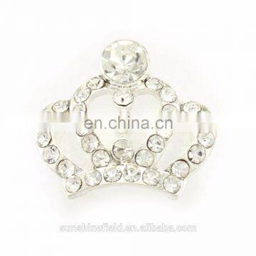 Fashion Style Alloy Rhinestone Tiara Clear Crystal for Accessories Silver Plating