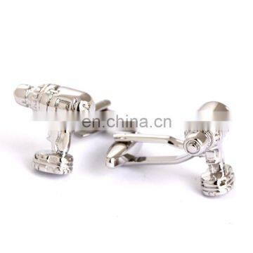 New Silver Toy Gun Man Shirt Cufflinks Factory China photo-3