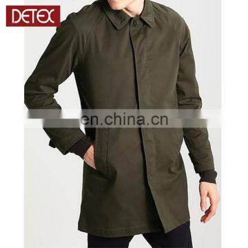 Latest Design Dark Green Winter Mens Long Coat